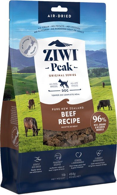 지위픽 전연령 에어드라이 독 건조사료, 소, 454g, 1개