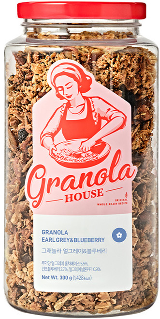 Granola HOUSE 伯爵茶藍莓格蘭諾拉麥片, 1個, 300g