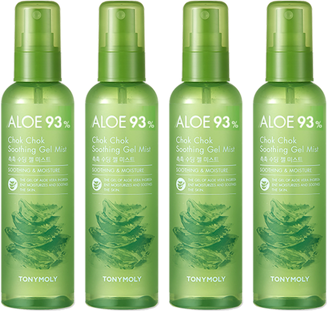 토니모리 알로에 촉촉 수딩 젤 미스트, 150ml, 4개