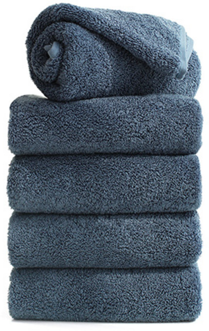 타월톡톡 프리미엄 호텔 수건 200g 40수 코마사, 블루, 5개