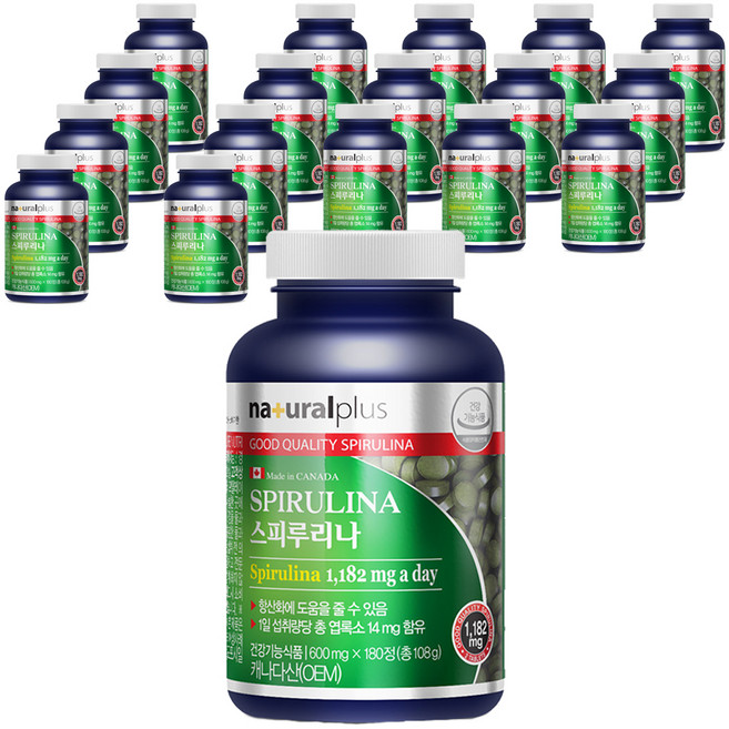 naturalplus 螺旋藻, 180錠, 18個