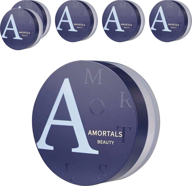 AMORTALS 爾木萄 毛孔柔焦裸光蜜粉 8.5g, 101 透明色, 6個