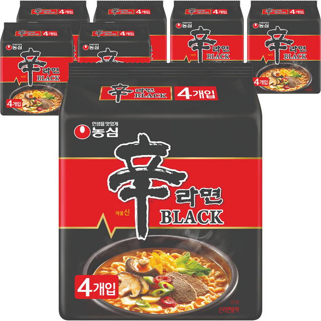 농심 신라면 블랙 134g, 28개