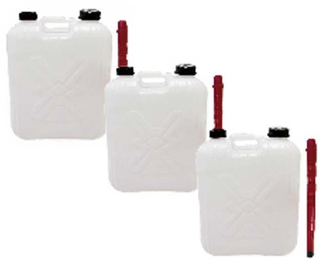 자바라 석유통 20L, 혼합색상, 3개