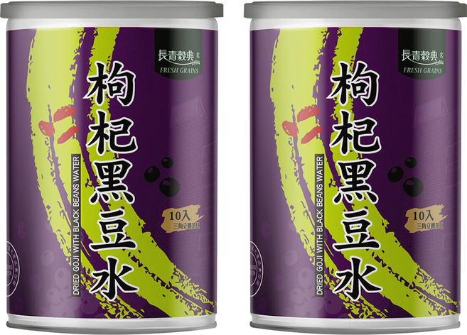 fresh grains 長青穀典 枸杞黑豆水, 80g, 2罐