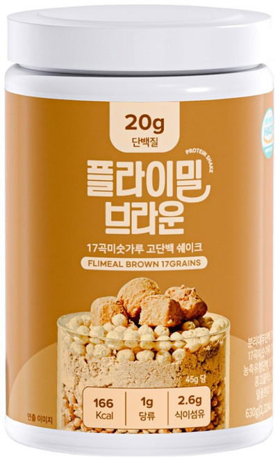 플라이밀 단백질 쉐이크 브라운, 630g, 1개