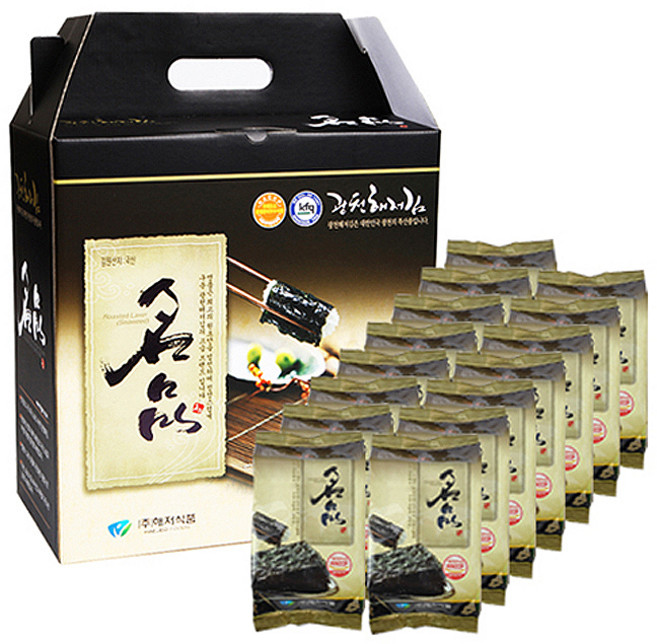광천해저김 명품 선물세트 3호 15g 15봉, 1세트