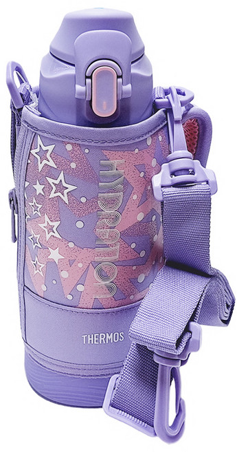 THERMOS 膳魔師 真空斷熱直飲彈蓋保冷運動水壺 FJS-800F-PLP, 1個, 800ml, 紫色/粉色