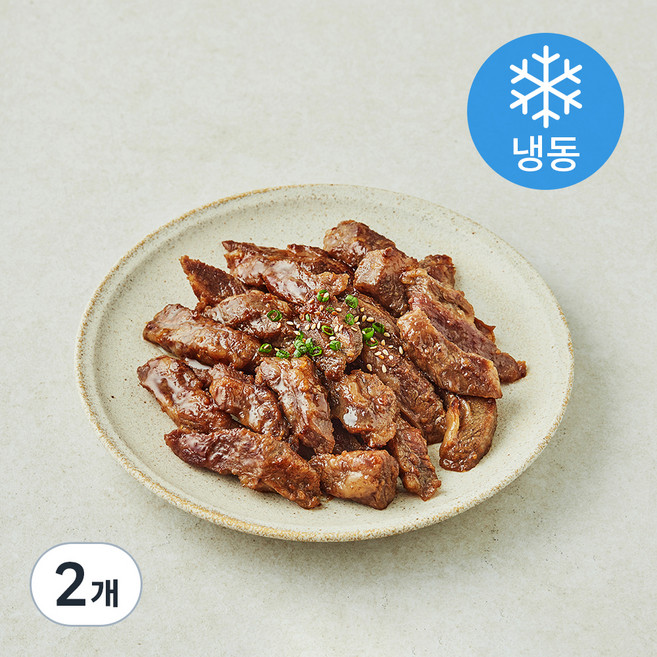고급진 마늘듬뿍양념소갈비살(냉동), 500g, 2개