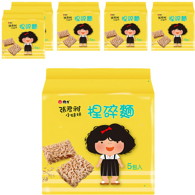 維力 張君雅小妹妹 捏碎麵, 200g, 6袋