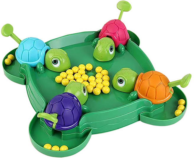 遊戲搶食烏龜 ABS塑料 23*23*5cm 多色, 搶食烏龜 多色, 1組