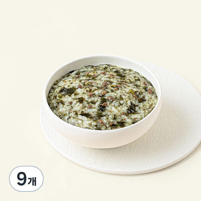 섬죽 유기농 인증 소고기미역죽 (냉장), 180g, 9개