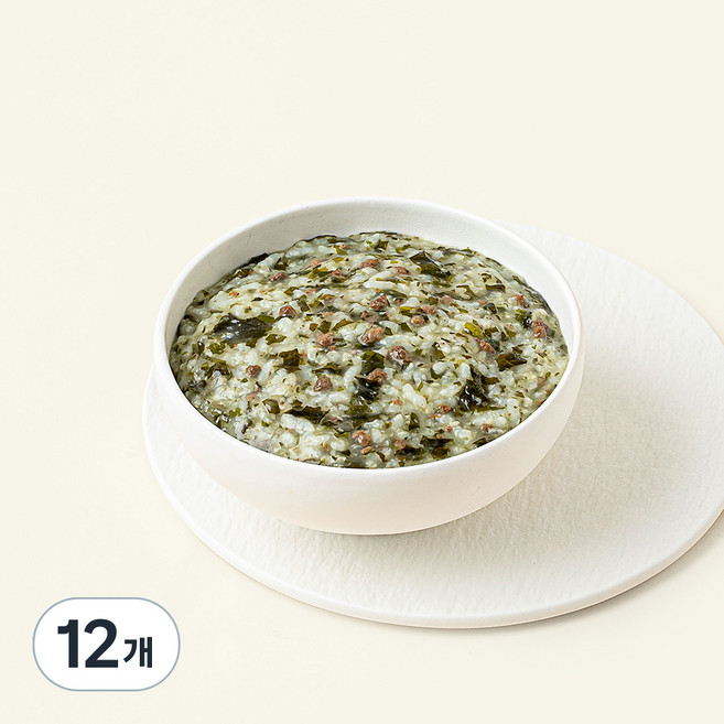 섬죽 유기농 인증 소고기미역죽 (냉장), 180g, 12개