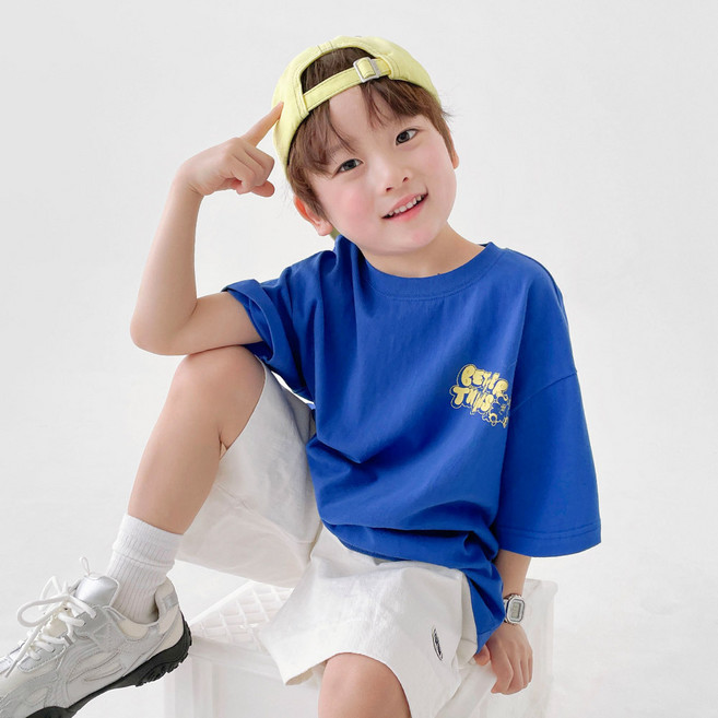 베리클로젯 남아용 버블 띵스 여름 반팔 티셔츠