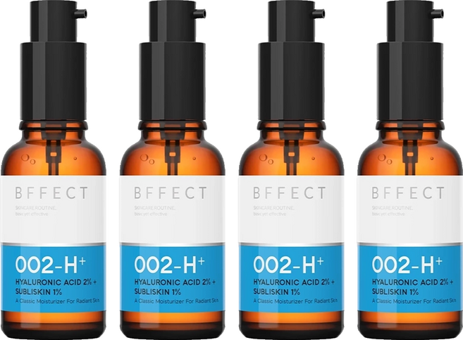 BFFECT 爆水瓶 2%多重玻尿酸 + 1%寡糖胺基酸, 30ml, 4件