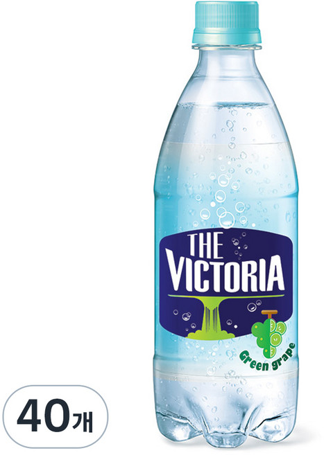 웅진빅토리아 청포도 탄산음료, 500ml, 40개