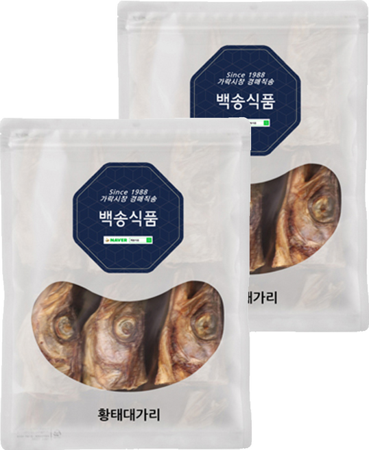 백송식품 황태대가리, 500g, 2개