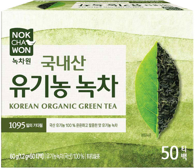 녹차원 유기농 녹차, 1.2g, 50개입, 1개
