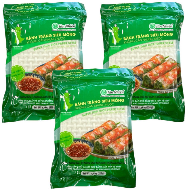 Tan Nhien Banchang Ssiummong米紙, 3個, 220g