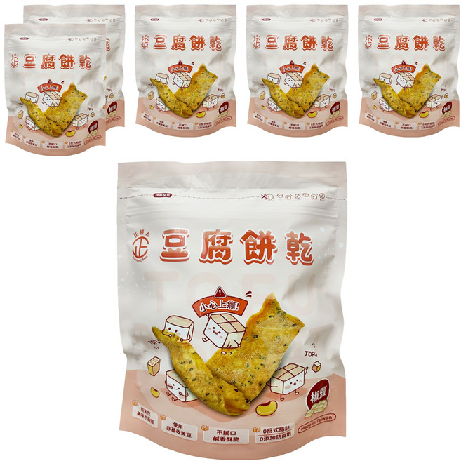 正經人 豆腐餅乾 椒鹽, 150g, 6包