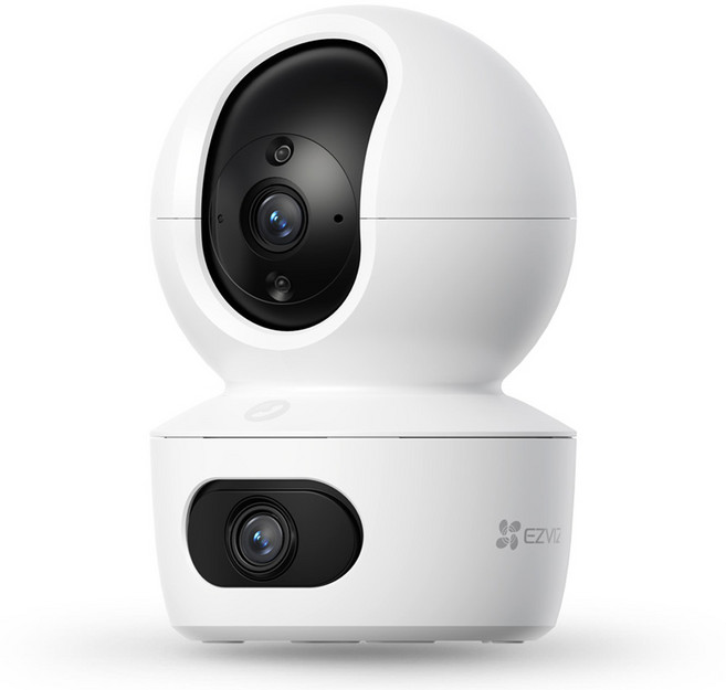 이지비즈 듀얼렌즈 360도 회전형 스마트 홈캠 와이파이 카메라, 혼합색상