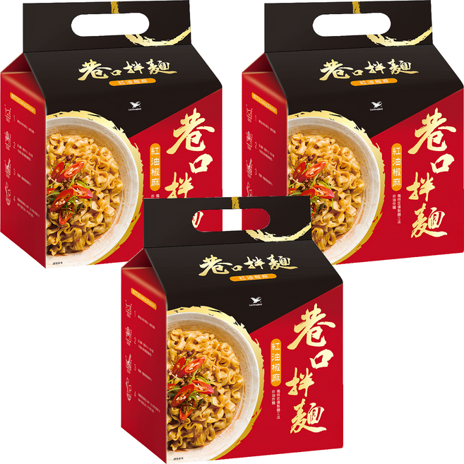 統一 巷口拌麵 紅油椒麻 105g, 12包