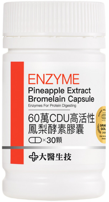 大醫生技 60萬CDU高活性鳳梨酵素膠囊, 30顆, 0.7g, 1罐