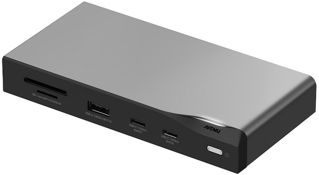 아트뮤 USB C타입 12in1 멀티허브 독 MH520, 메탈그레이, 1개