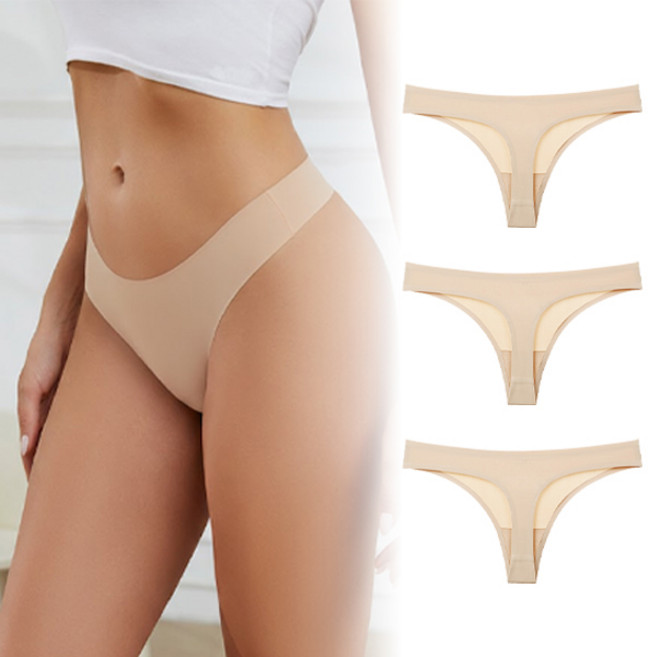 피어니스트 여성용 무봉제 노라인 심리스 티팬티 3p