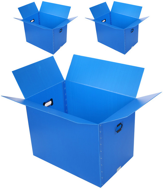 코멧 두꺼운 이사박스 3T, 블루, 3개