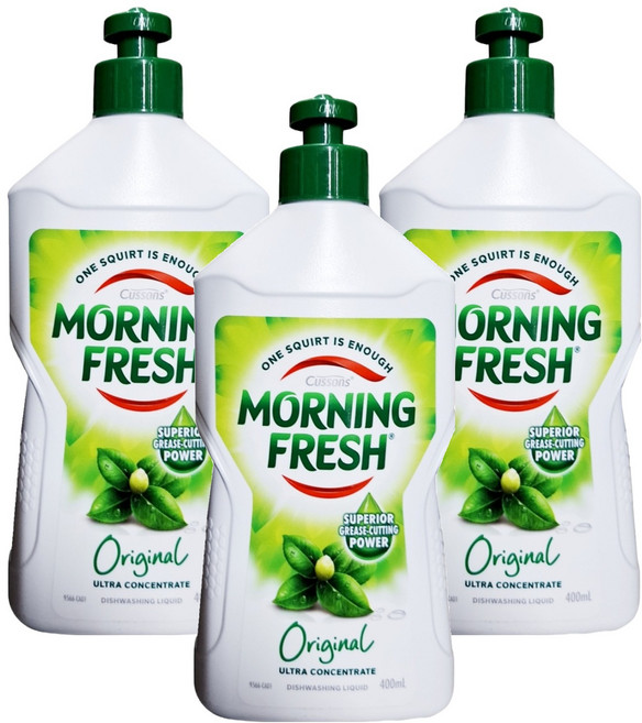 Morning Fresh 魔力芬 超濃縮洗碗精 原味, 400ml, 3瓶
