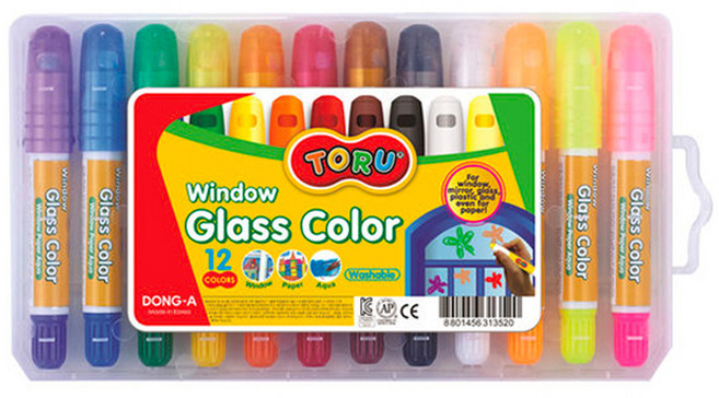토루 윈도우 글라스 칼라 젤마카, 혼합색상, 1개