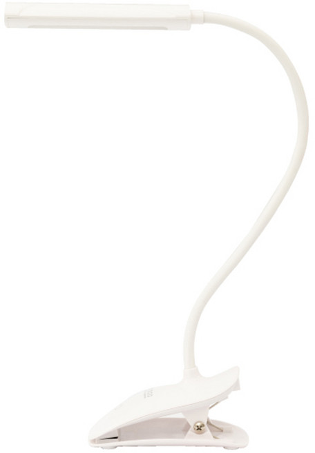 anbao 安寶 LED充電小夾燈 AB-7661｜Type-C充電、三種色溫、連續調光, 白色