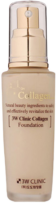 3W CLINIC 膠原蛋白粉底液 締造柔焦美顏, #23, 1瓶
