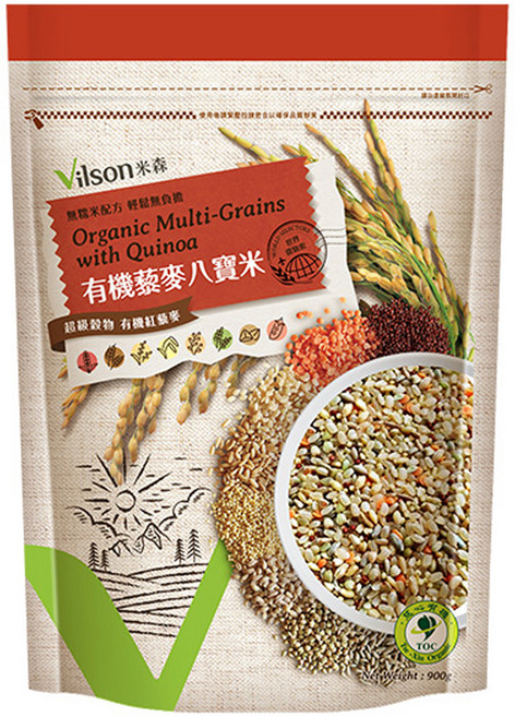 Vilson 米森 有機藜麥八寶米, 900g, 1包