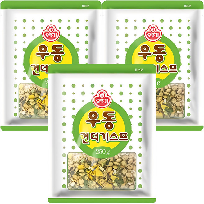 오뚜기 우동건더기스프, 250g, 3개
