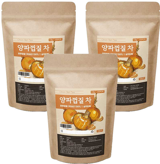 조은약초 양파껍질 삼각티백, 800mg, 100개입, 3개