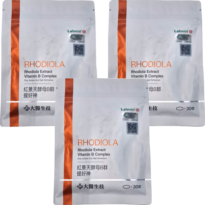 大醫生技 紅景天酵母B群, 30顆, 3包