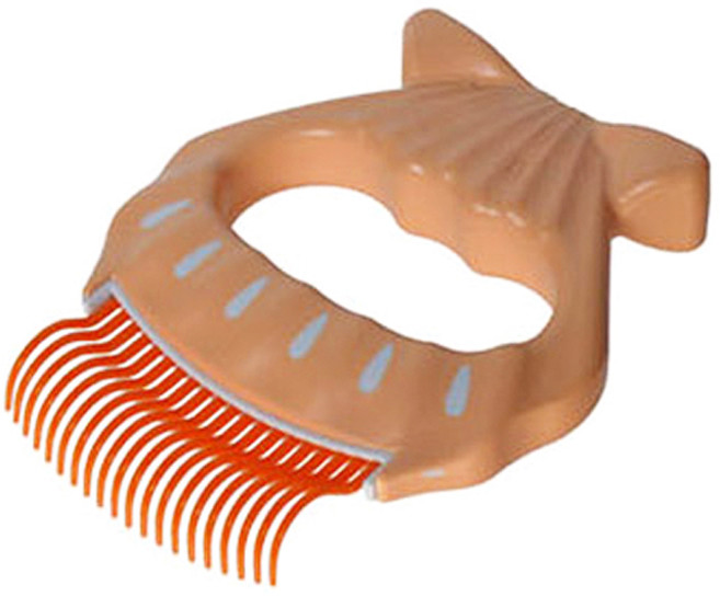 케어펫 반려동물 사랑빗 E3 8 x 10 cm, 오렌지, 1개