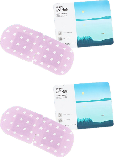 내추럴데이 잠이솔솔 일회용 온열안대, 10개입, 2개