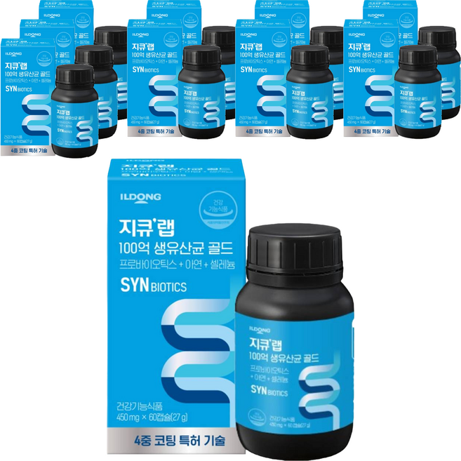 gQ Lab 100億黃金活菌, 60錠, 10個