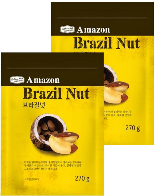 豐富的棕櫚堅果 巴西堅果, 270g, 2包