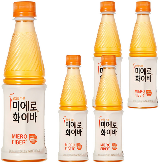 미에로화이바 PET, 350ml, 5개