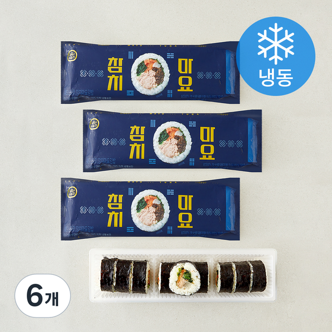 쉐프스토리 참치마요 김밥 (냉동), 230g, 6개
