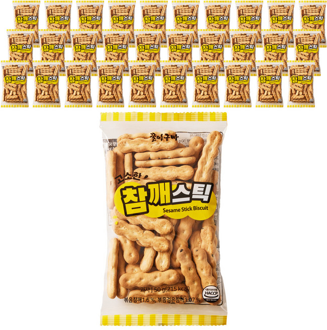 꿀이구마 고소한 참깨스틱, 50g, 60개