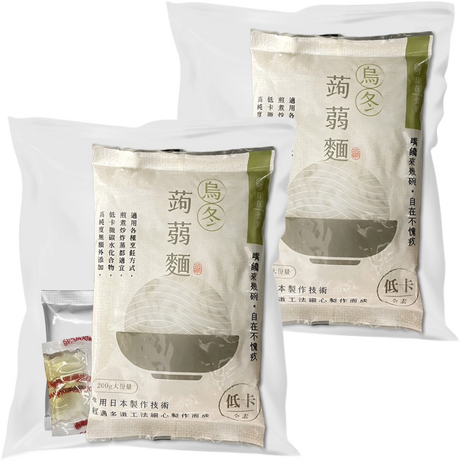 自在食刻 蒟蒻白麵 蛤蜊海鮮, 216g, 2盒