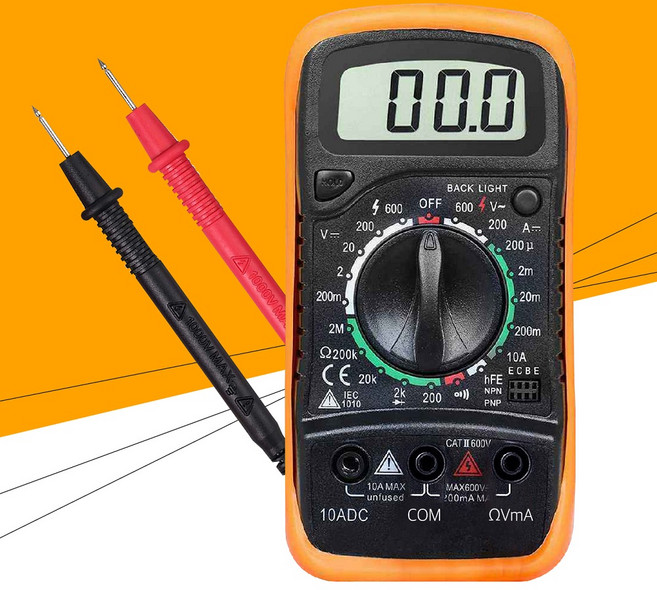 루아즈 휴대용 전기테스터기 디지털 멀티미터 LUAZ-VT2, 1개