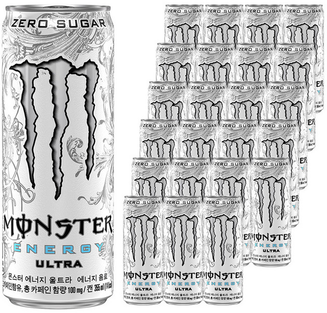 몬스터 에너지 울트라, 355ml, 24개