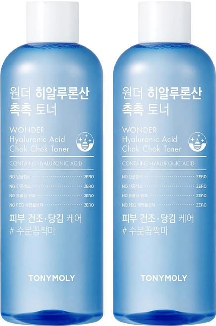 TONYMOLY Wonder系列 玻尿保濕化妝水, 500ml, 2瓶