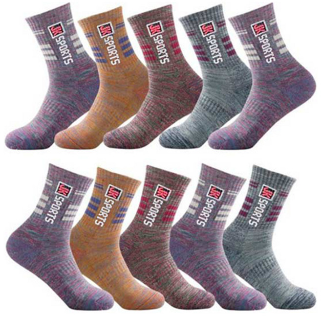 제이케이 여성용 이중바닥 등산양말 장목 10족 세트, 랜덤발송, 10개